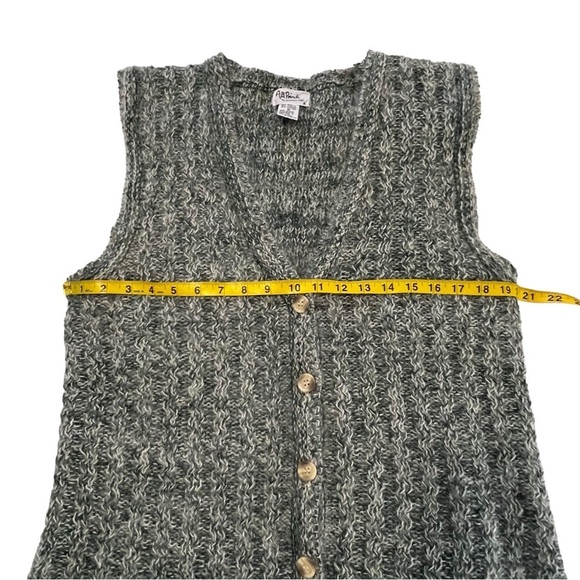 Silk Mohair Blend V Neck Sweater Best Cardigan Longline Button Front M Prepy - Picture 10 of 14